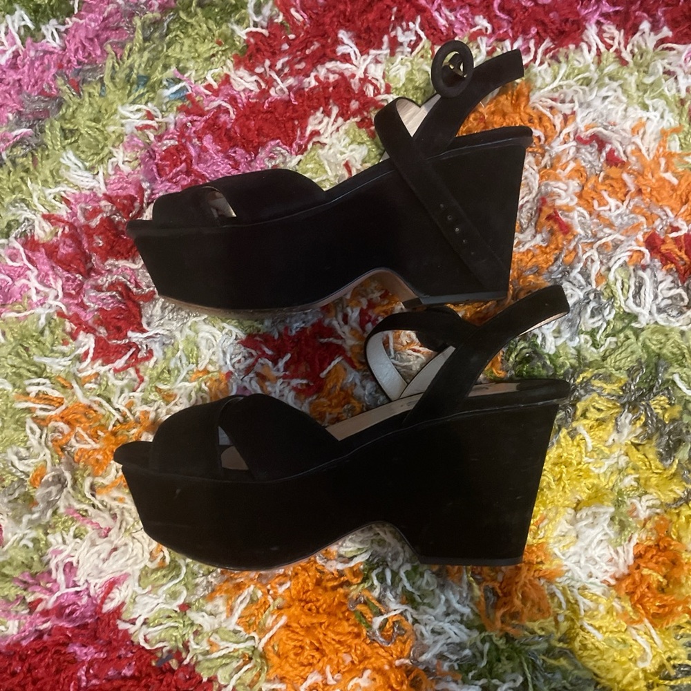 Prada suede pumps
